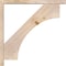 Ekena Millwork Westlake Block Smooth Bracket w/ Offset Brace, Douglas Fir, 3 1/2"W x 28"D x 28"H BKT0402X28X28WTL05SDF - alternate 3